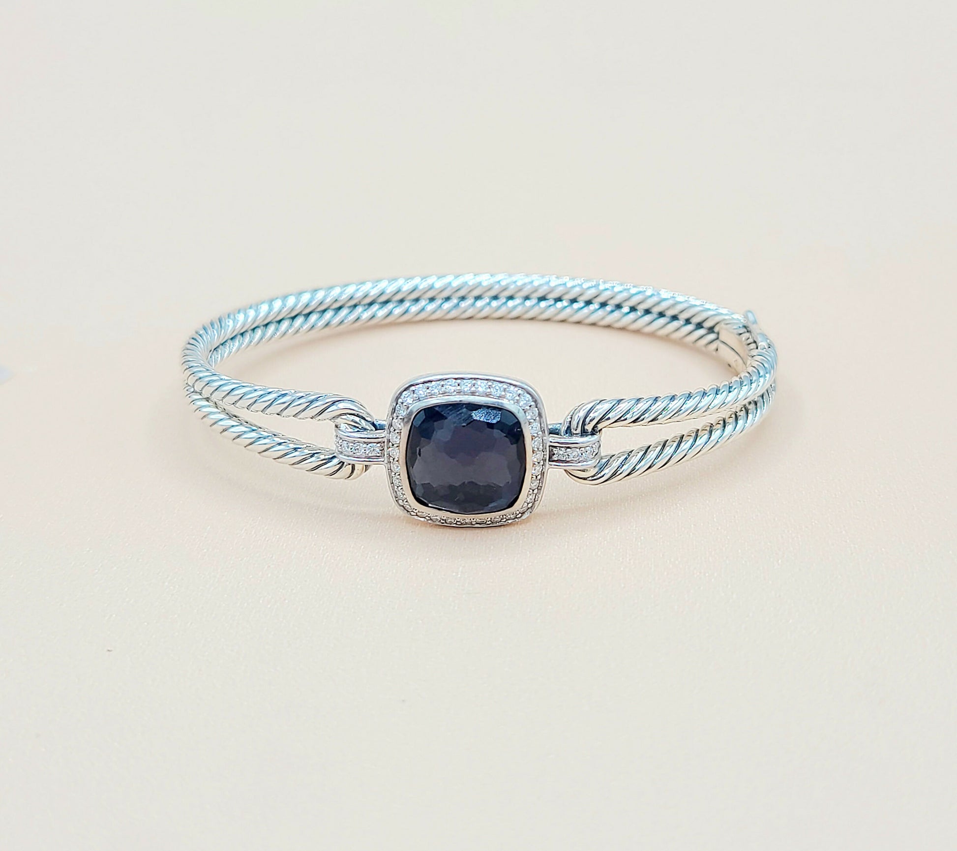 David Yurman Albion Black Orchid Diamond Bracelet  AYW Luxury