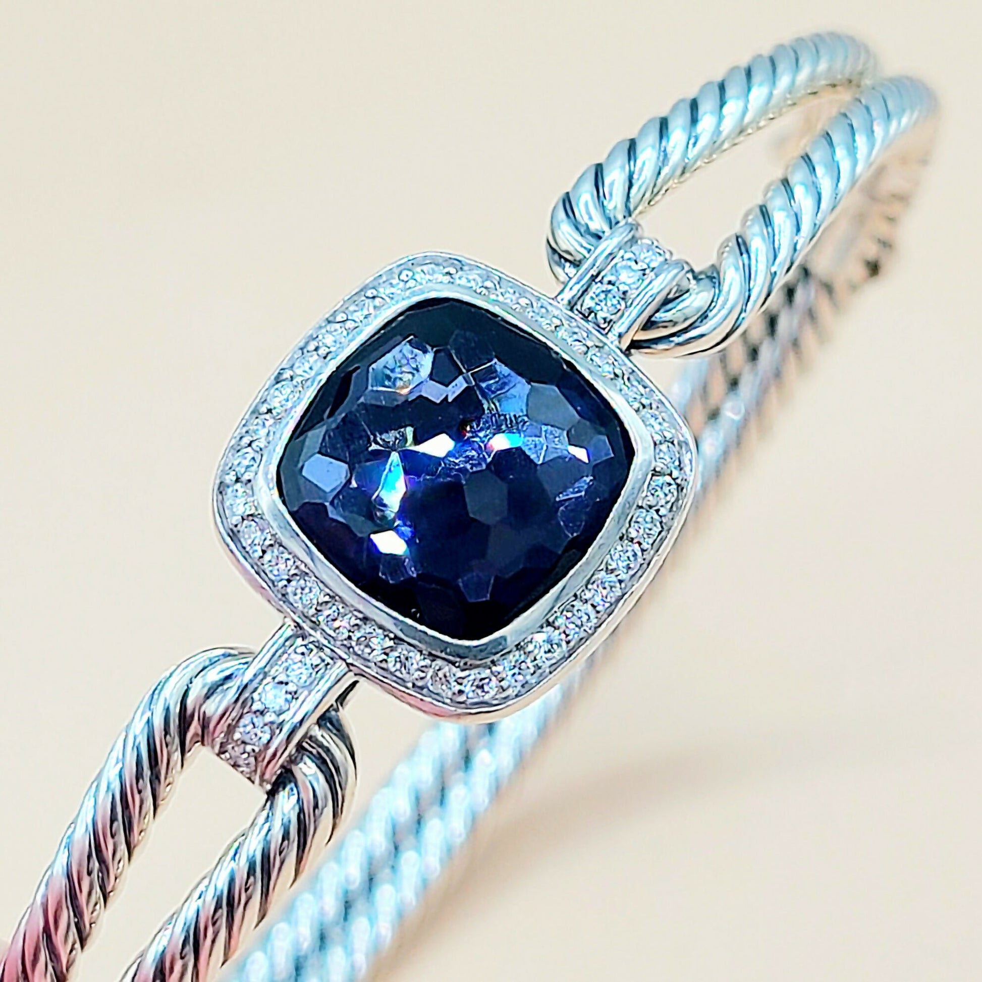 David Yurman Albion Black Orchid Diamond Bracelet  AYW Luxury
