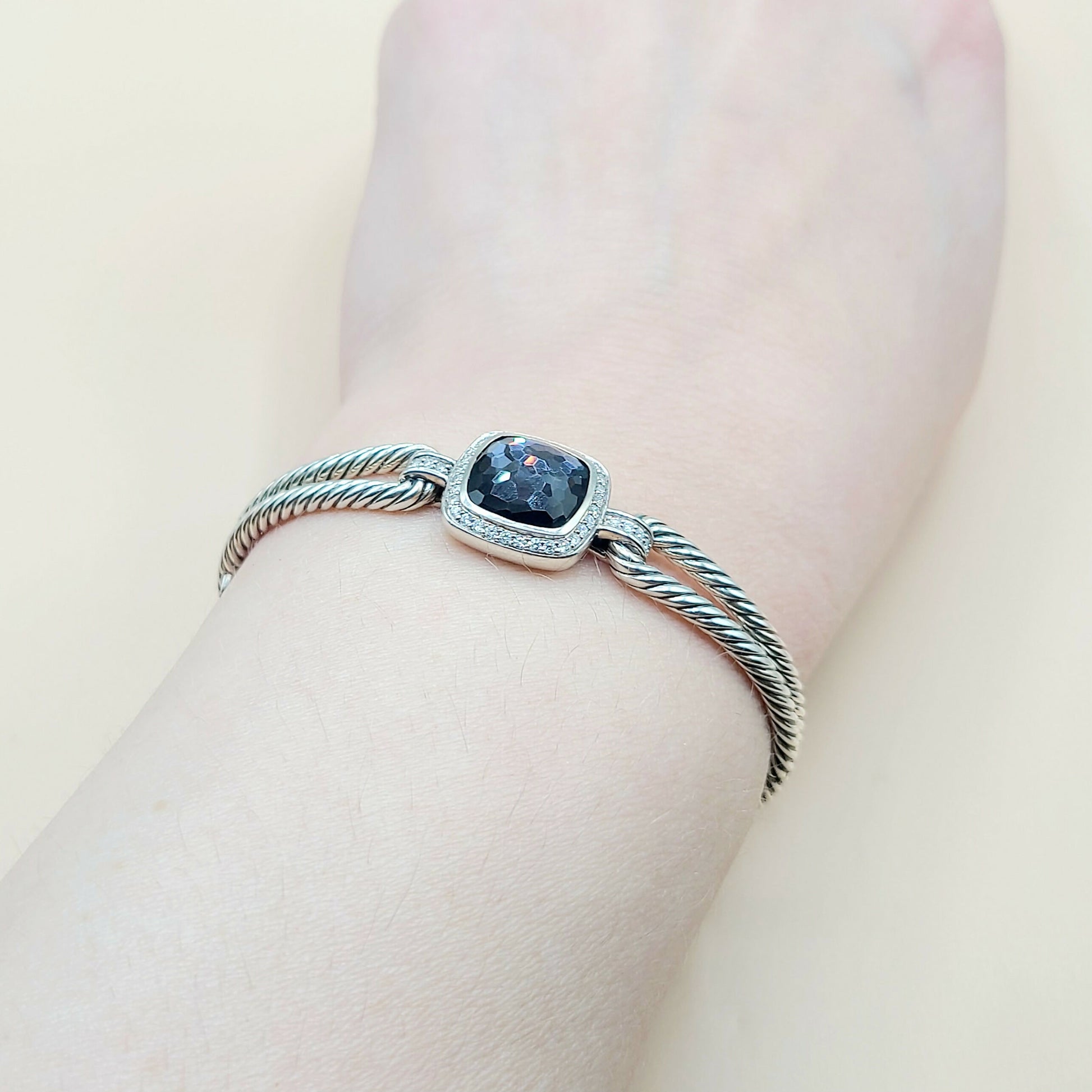 David Yurman Albion Black Orchid Diamond Bracelet  AYW Luxury