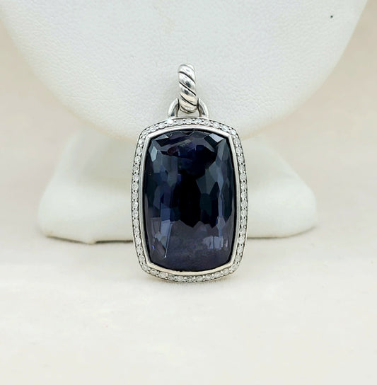 David Yurman Albion Black Orchid Diamond Pendant Certified Pre-Owned  AYW Luxury #