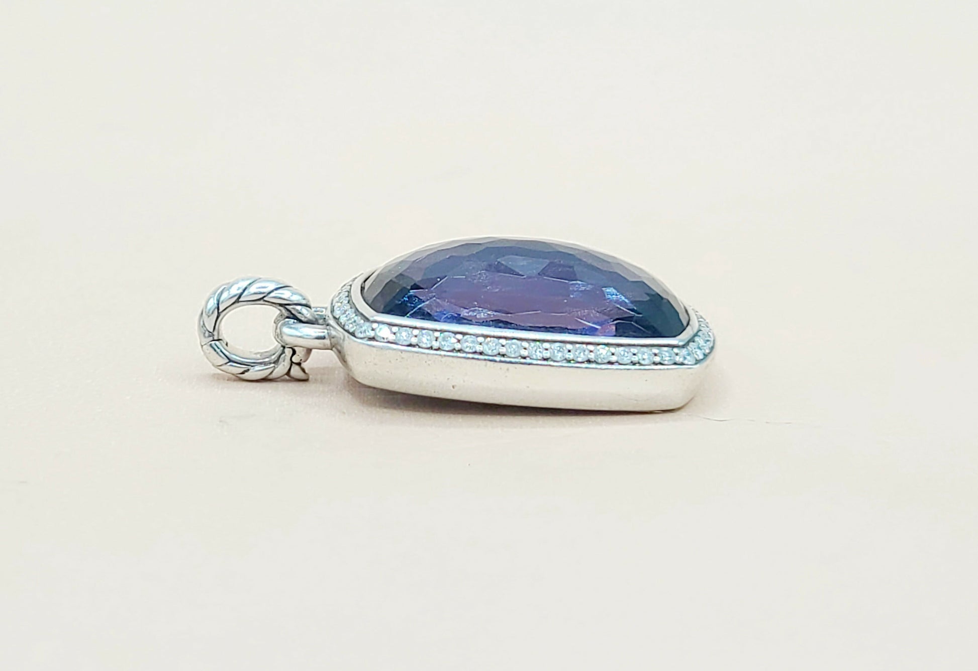 David Yurman Albion Black Orchid Diamond Pendant Certified Pre-Owned  AYW Luxury #