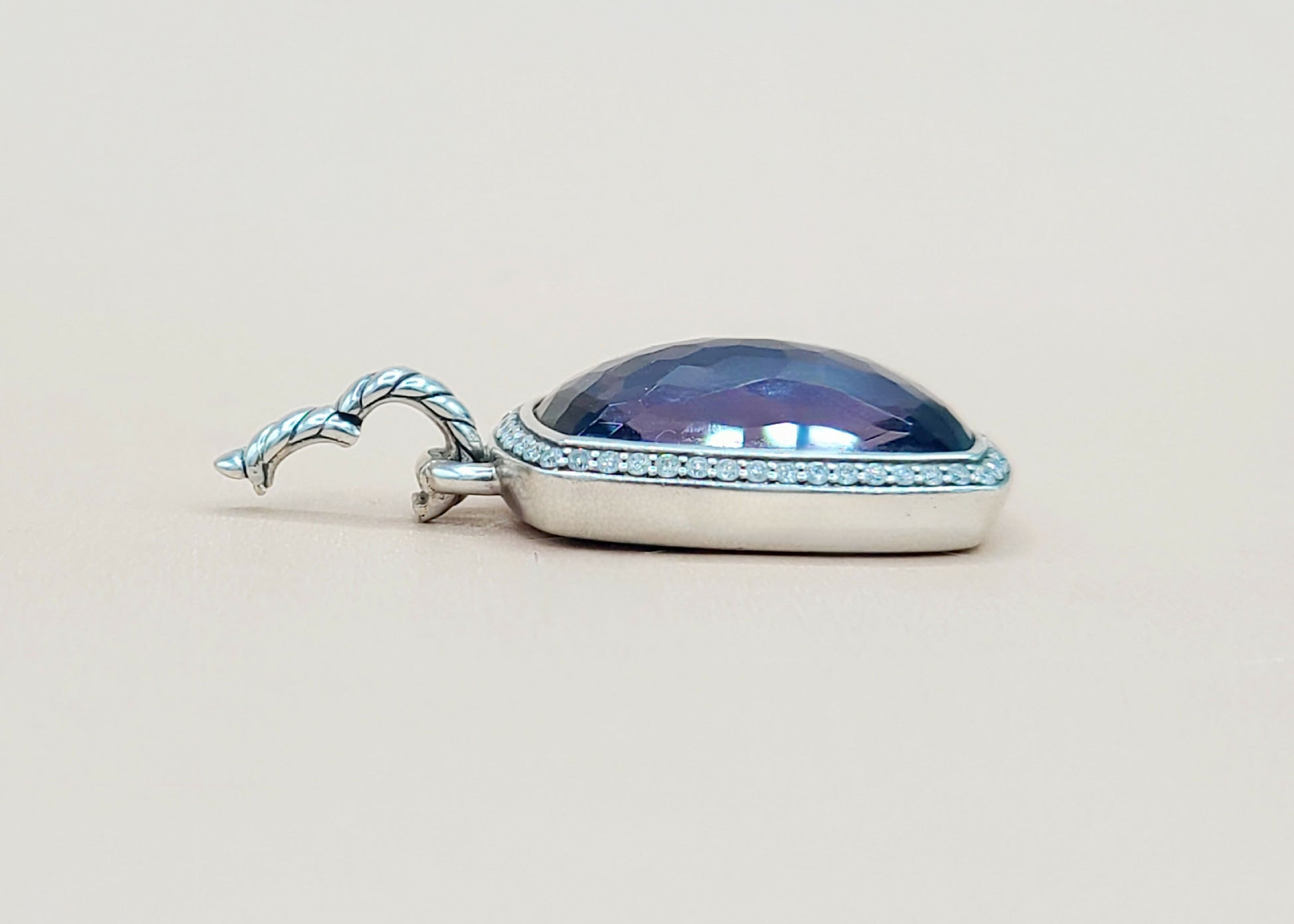 David Yurman Albion Black Orchid Diamond Pendant Certified Pre-Owned  AYW Luxury #