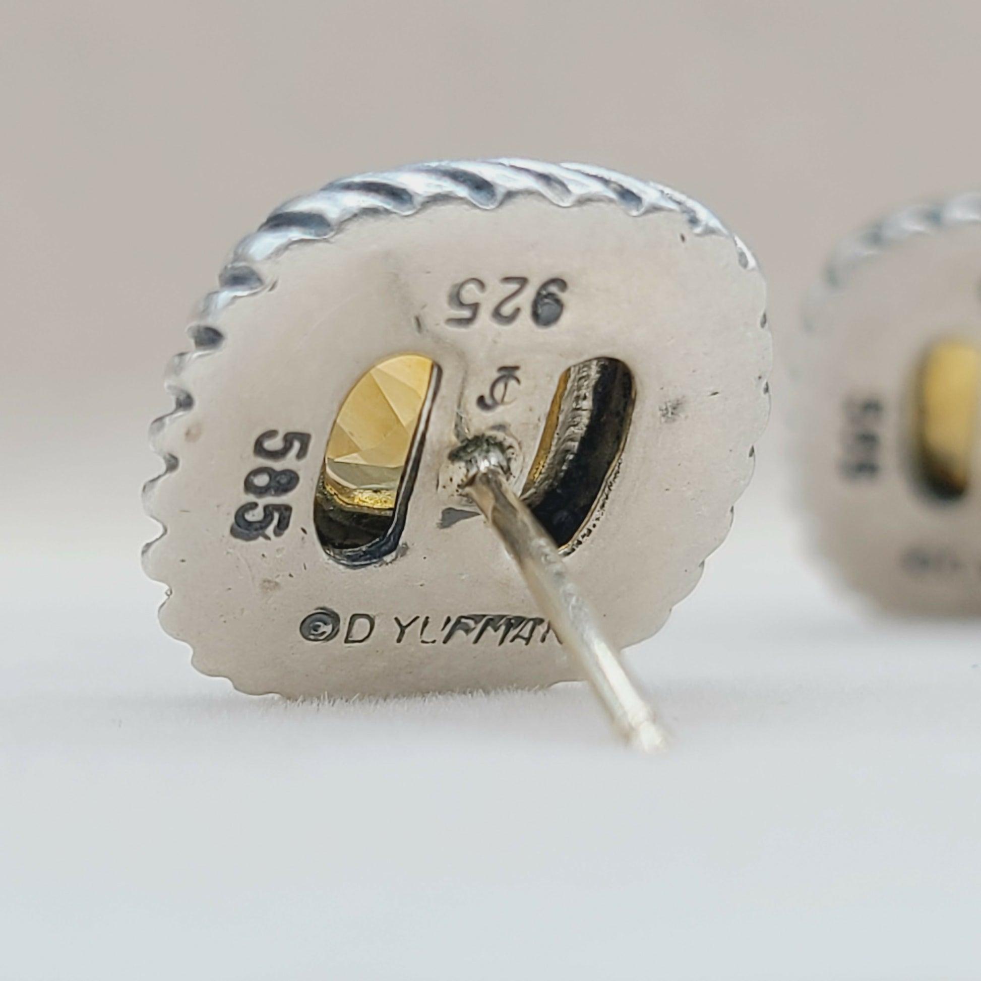20241111_133959David Yurman Albion Citrine Earrings With Gold