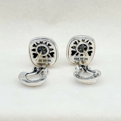 David Yurman Albion Earrings With Diamonds And Gold