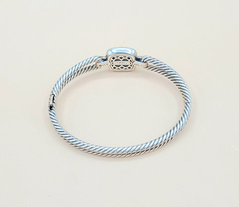  David Yurman Albion Garnet Gold Diamond Bracelet
