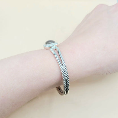David Yurman Albion Labradorite Diamond Bracelet Certified Pre-Owned  AYW Luxury #
