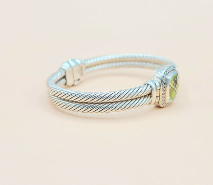 David Yurman Albion Lemon Citrine Diamond Bracelet | Certified   AYW Luxury #
