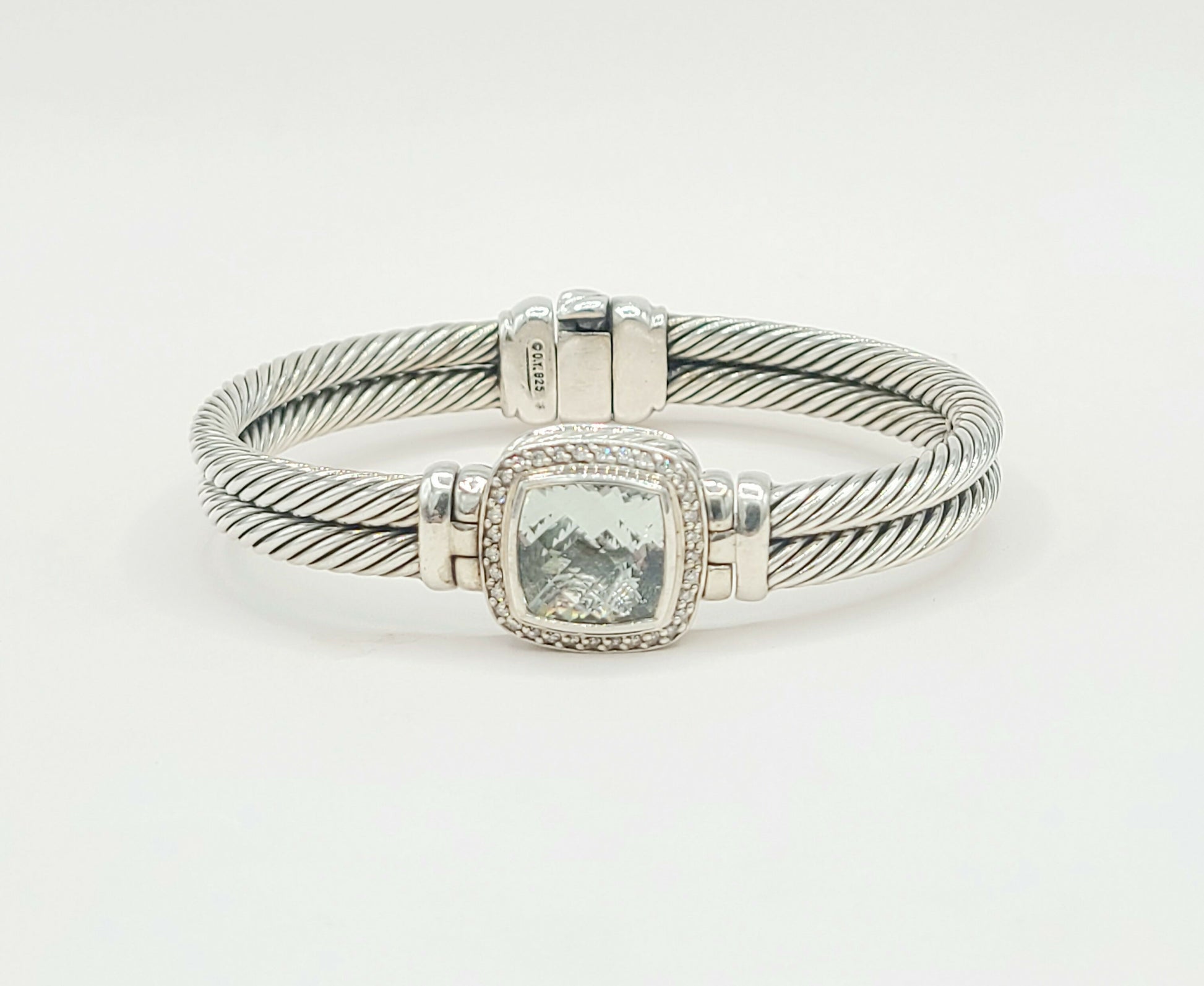 David Yurman Albion Prasiolite Diamond Bracelet | Certified Pre-Owned  AYW Luxury #