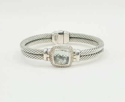 David Yurman Albion Prasiolite Diamond Bracelet | Certified Pre-Owned  AYW Luxury #