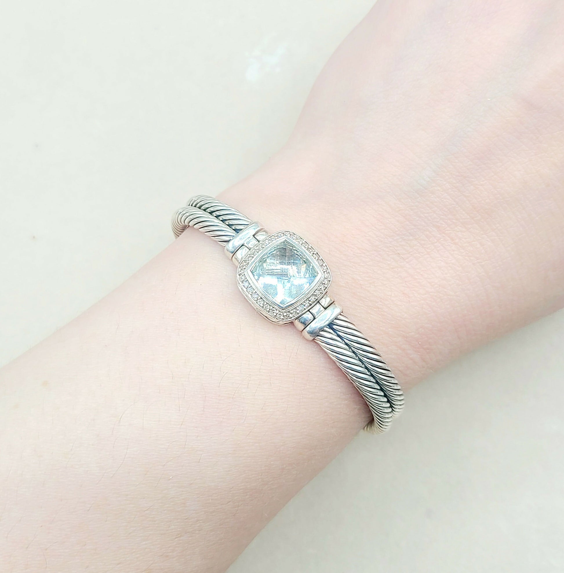 David Yurman Albion Prasiolite Diamond Bracelet | Certified Pre-Owned  AYW Luxury #