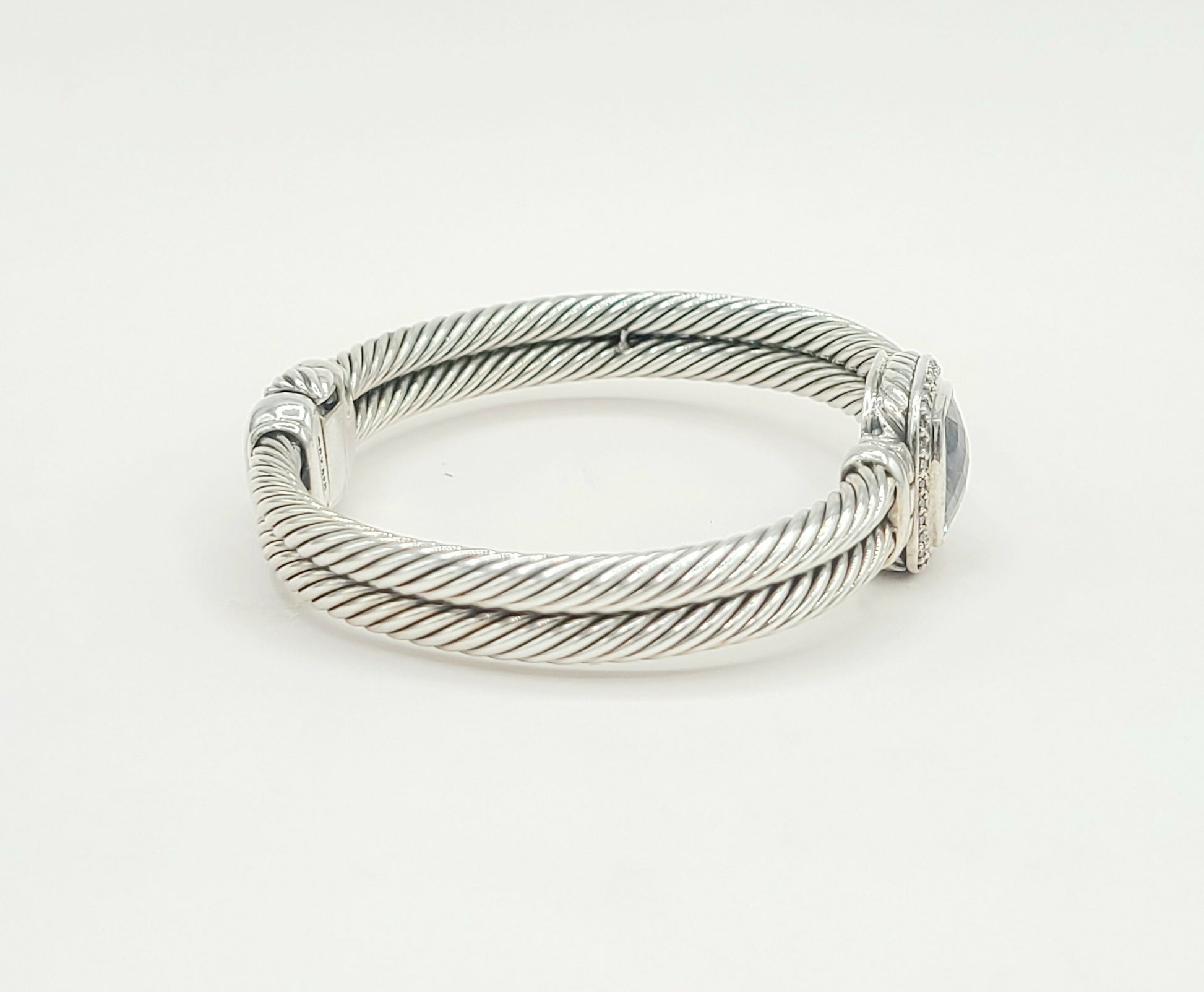 David Yurman Albion Prasiolite Diamond Bracelet | Certified Pre-Owned  AYW Luxury #