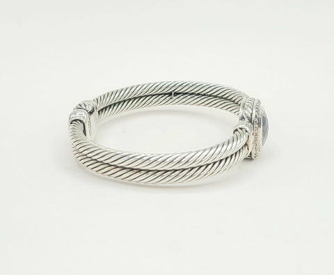  David Yurman Albion Prasiolite Diamond Bracelet