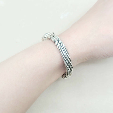  David Yurman Albion Prasiolite Diamond Bracelet