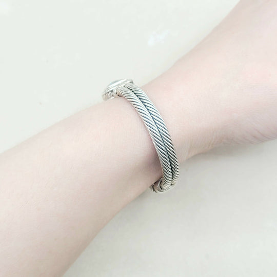  David Yurman Albion Prasiolite Diamond Bracelet