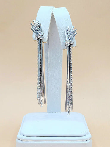  David Yurman-Angelika Long Drop Diamond Earrings