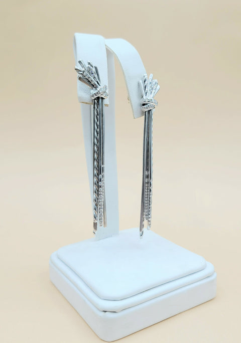  David Yurman-Angelika Long Drop Diamond Earrings