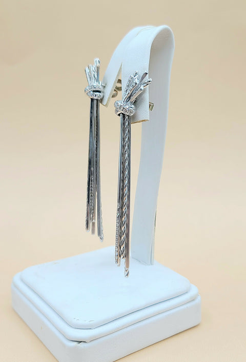  David Yurman-Angelika Long Drop Diamond Earrings
