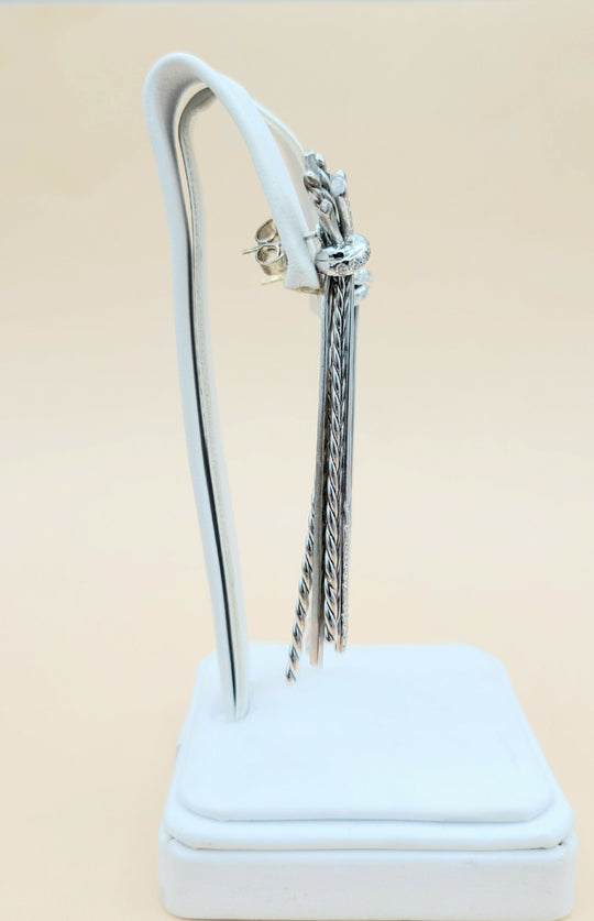  David Yurman-Angelika Long Drop Diamond Earrings