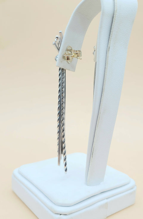  David Yurman-Angelika Long Drop Diamond Earrings