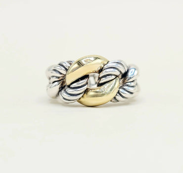 David Yurman Belmont Curb Link Ring And 18k Gold