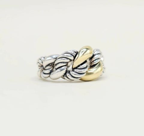 David Yurman Belmont Curb Link Ring And 18k Gold