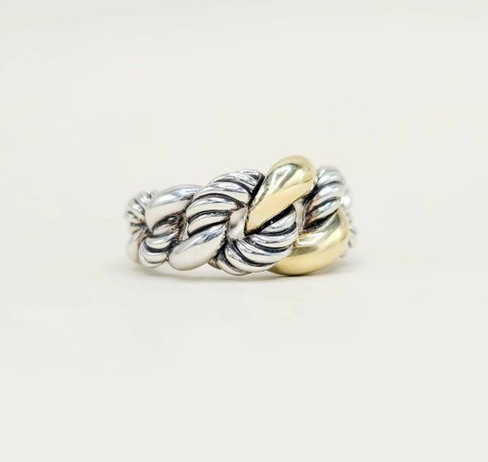 David Yurman Belmont Curb Link Ring And 18k Gold