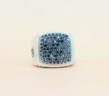  David Yurman Black Diamond Signet Ring