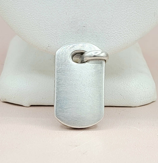  David Yurman Black Onyx Diamond Dog-Tag-Pendant