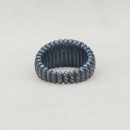 David Yurman Black Rhodium Tempo Ring With Pave Diamond