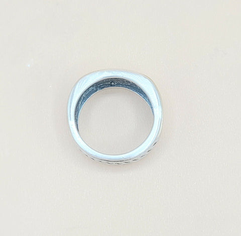  David Yurman Cable Silver Gold Band Ring