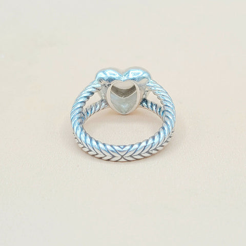  David Yurman Cable Heart Diamond Ring