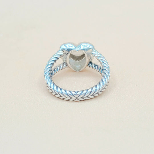  David Yurman Cable Heart Diamond Ring