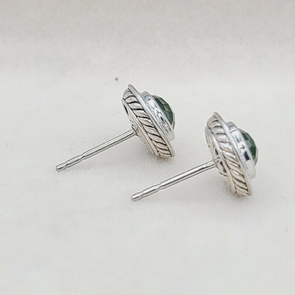 David Yurman Cerise Earrings With Peridot And Diamonds