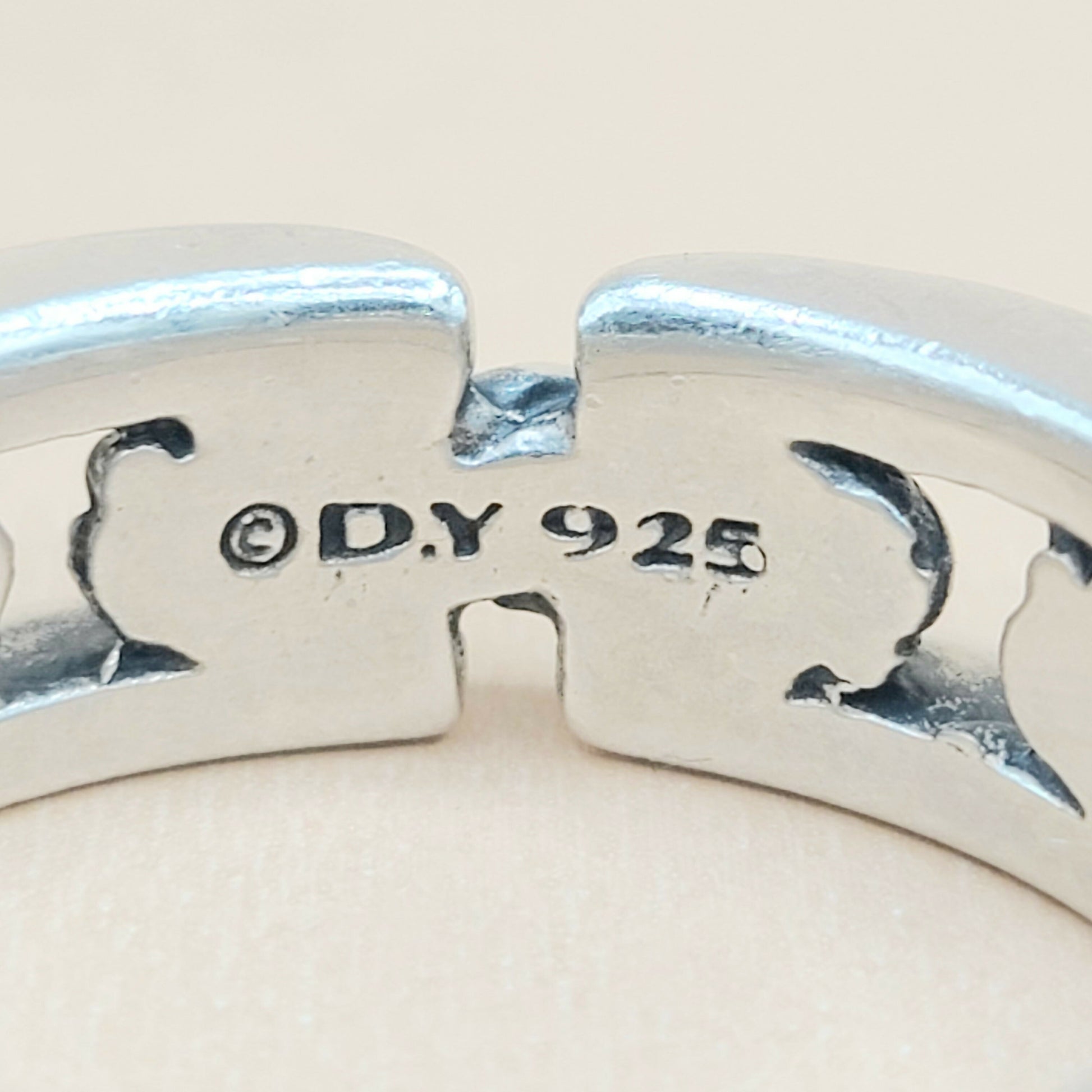 David Yurman Chairman Link Band Ring Silver | Certified Pre-Owned  AYW Luxury #