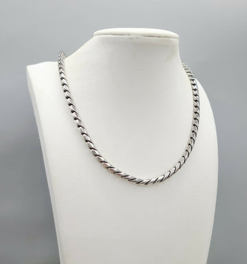 David Yurman Cobra Link 4mm Sterling Silver Chain Necklace