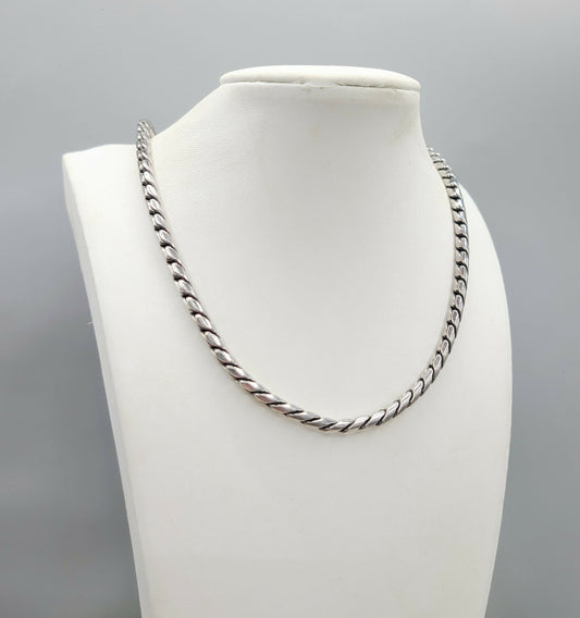 David Yurman Cobra Link 4mm Sterling Silver Chain Necklace