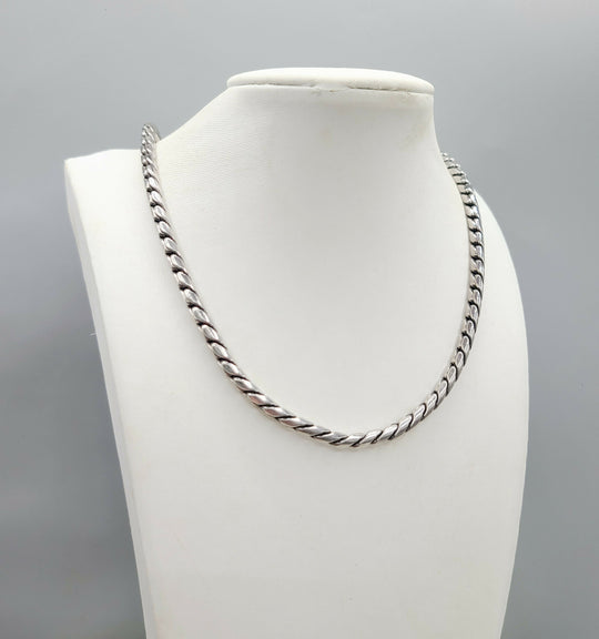 David Yurman Cobra Link 4mm Sterling Silver Chain Necklace