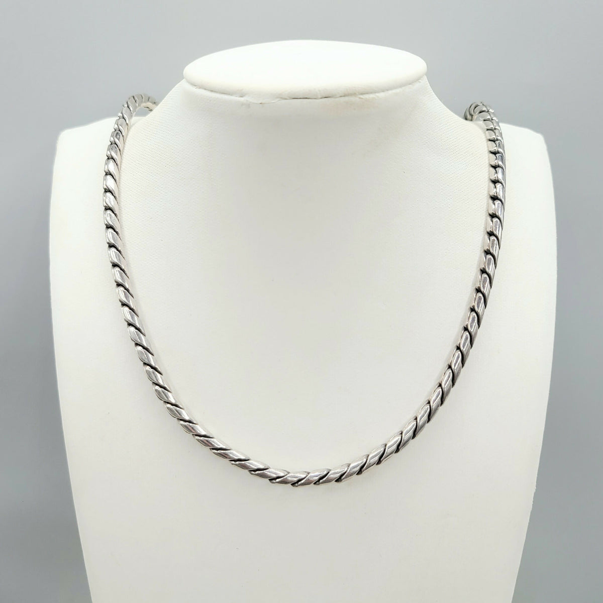 David Yurman Cobra Link 4mm Sterling Silver Chain Necklace