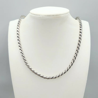 David Yurman Cobra Link 4mm Sterling Silver Chain Necklace