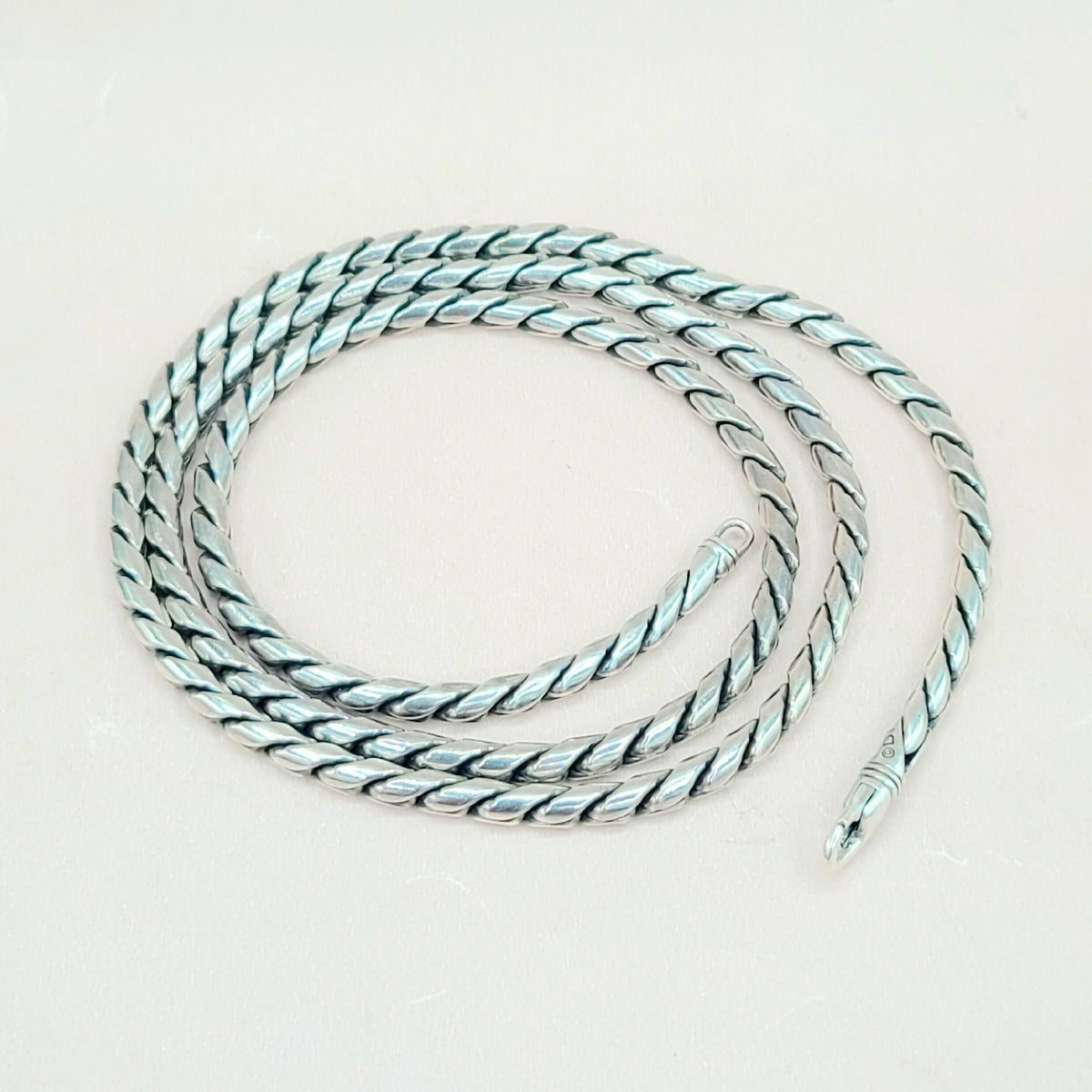 David Yurman Cobra Link 4mm Sterling Silver Chain Necklace