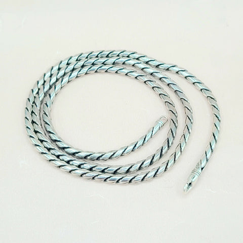 David Yurman Cobra Link 4mm Sterling Silver Chain Necklace