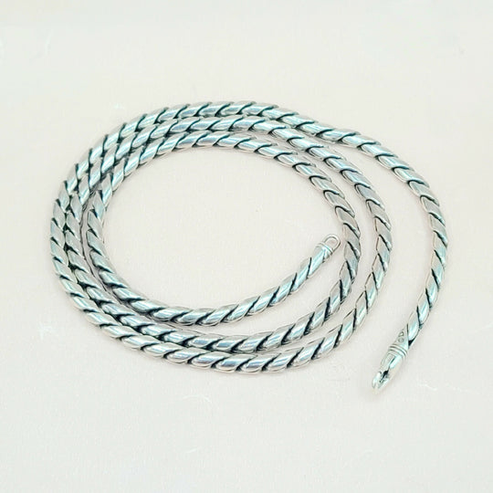 David Yurman Cobra Link 4mm Sterling Silver Chain Necklace