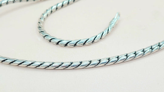 David Yurman Cobra Link 4mm Sterling Silver Chain Necklace