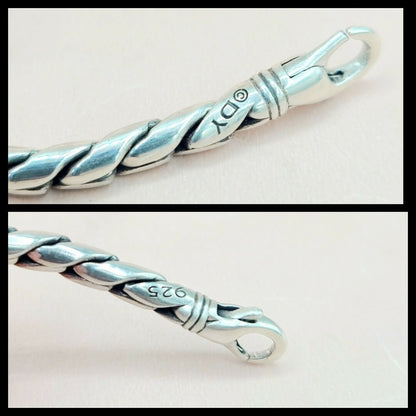 hallmark of David Yurman Cobra Link 4mm Sterling Silver Chain Necklace