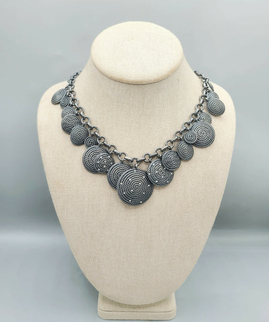  David Yurman Coil Charm Necklace With Diamonds