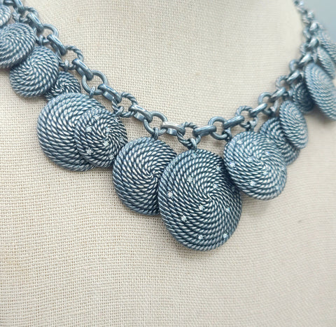  David Yurman Coil Charm Necklace With Diamonds