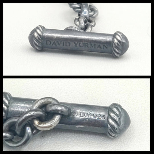  David Yurman Coil Charm Necklace With Diamonds
