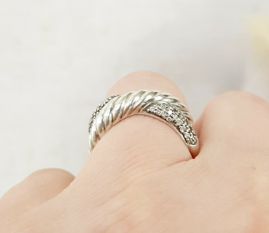 David Yurman Crossover X Diamond Ring