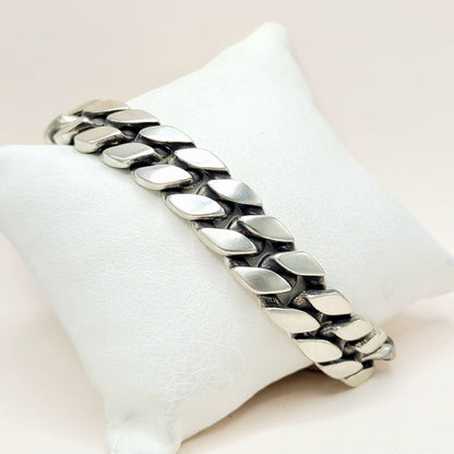 David Yurman Curb Chain Bracelet Sterling Silver 14.5mm Large