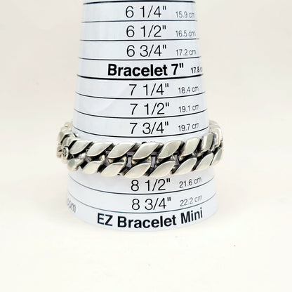 David Yurman Curb Chain Bracelet Sterling Silver 14.5mm Large